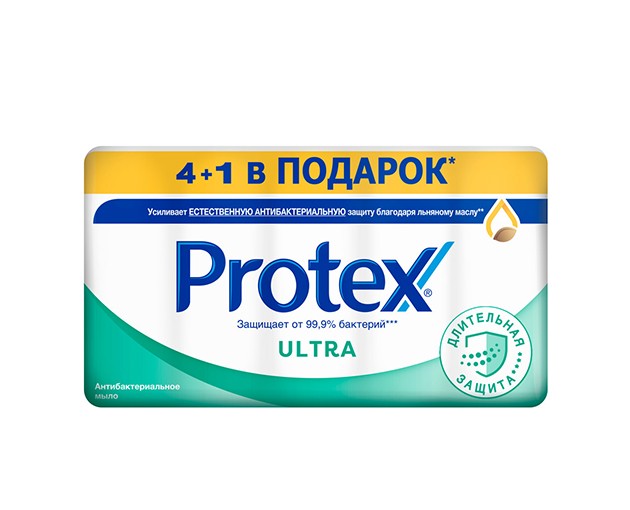 Protex მყარი საპონი Ultra 4+1